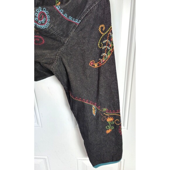 Denim & Co Plus Size Embroidered Jacket Size 1X - Picture 4 of 6